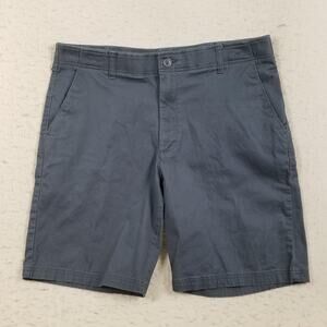 Lee Shorts Mens 38 Charcoal Extreme Comfort Performance Series Stretch Chino